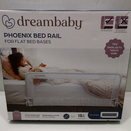 Dreambaby Kids Phoenix Mesh Adjustable Bed Rail 110 x 45.5cm White F719