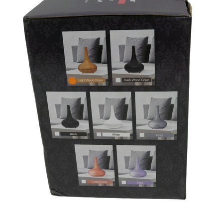 Milano Décor Ultrasonic Aroma Diffuser And Humidifier - Light Wood Grain