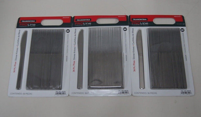 3 x Tramontina Pro Line 36 Dinner Knives Commercial Grade Stainless Steel