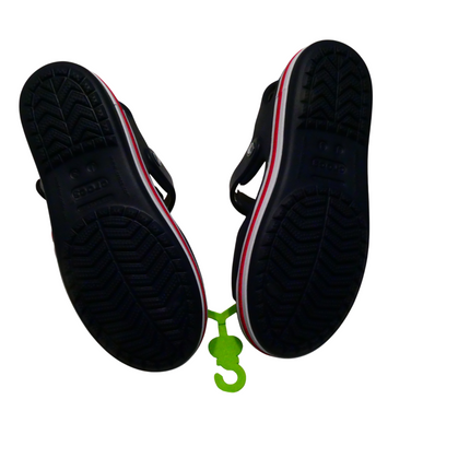 Crocs Kids Bayaband Sandal, Navy/Pepper, J3