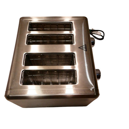 Black + Decker BD4250 Toaster 4 Slice, Stainless Steel