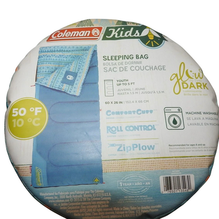Coleman Kids 50 Degree Sleeping Bag - Blue