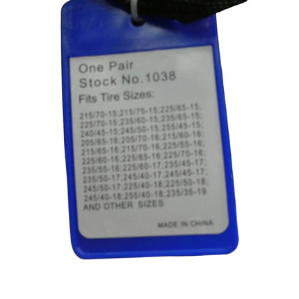 Glacier Chains Glacier 1038 Passenger Cable Tire Chain - Set of 2