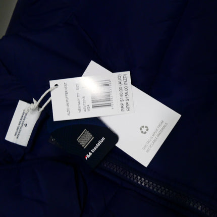 FILA Unisex Adult's Aldo Uni Puffer Jacket, New Navy, Large