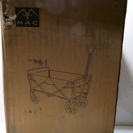 MacSports Collapsible Folding Outdoor Utility Wagon - Black