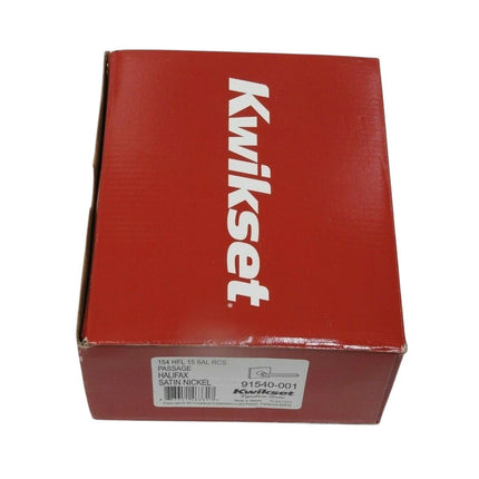Kwikset 154HFL SQT 15 6AL RCS Halifax Hall And Closet Passage Leverset Satin Nic