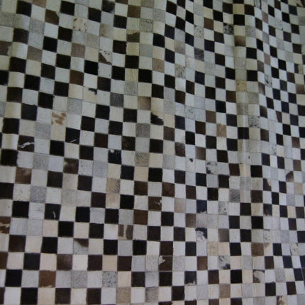 Studio Collection Hand Made / Hairon Leather Patch Rug 225cm x 155cm