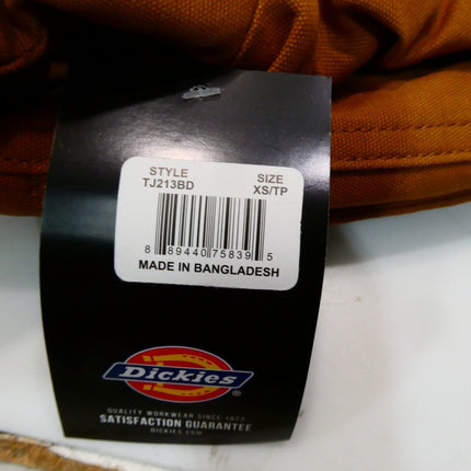 Dickies Men's Fleece Hooded Duck Shirt Jacket With Hydroshield, Brown Duck, X-Sm