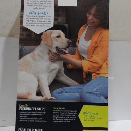 PetSafe CozyUp Folding Dog Stairs - Pet Stairs for Indoor/Outdoor
