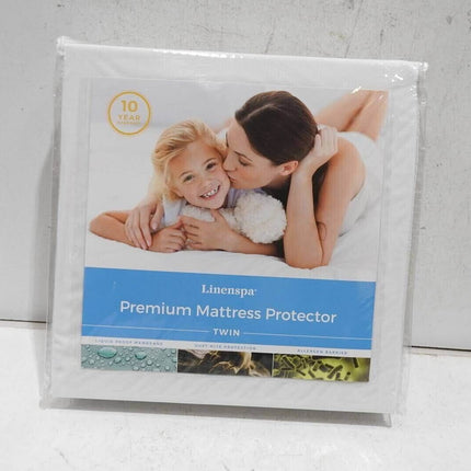 Linenspa Premium Smooth Fabric Mattress Protector - Waterproof - Top Protection