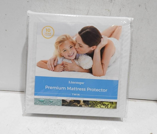 Linenspa Premium Smooth Fabric Mattress Protector - Waterproof - Top Protection