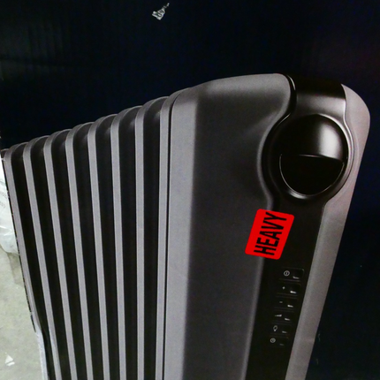 De'Longhi Radia S Oil Column Heater TRRS1224EG, 12 Fin Home Heater - Grey