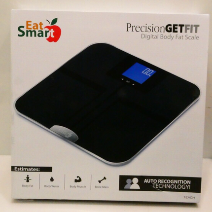 EatSmart Get Fit Digital Body Fat Scale - Black