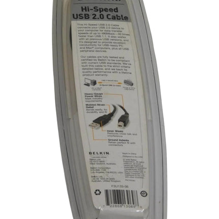Belkin Hi-Speed USB 2.0 Cable A-B 1.8m Pack