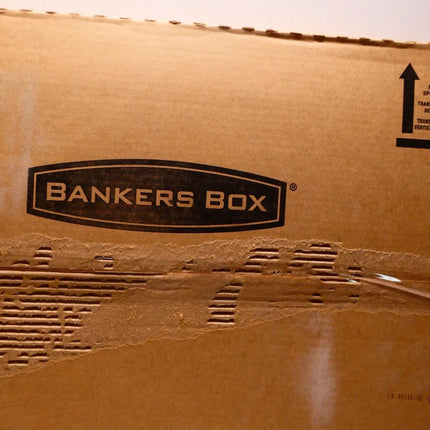 Bankers Box HANG'N'STOR Medium-Duty Storage Boxes, FastFold, Lift-Off Lid, Lette