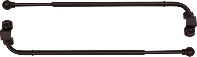 Versailles Home Fashions with Ball Finial, 8028-50, Espresso, 24 by 38-Inch