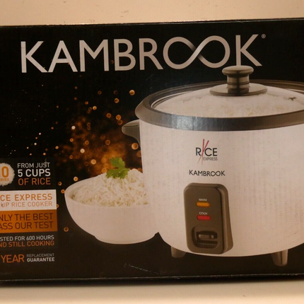 Kambrook Rice Express 5 Cup Rice Electric Pot Cooker KRC150WHT