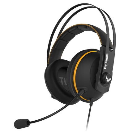 ASUS TUF Gaming H7 PC and PS4 Wired On Ear Headset with Mic (Yellow), Black Yell