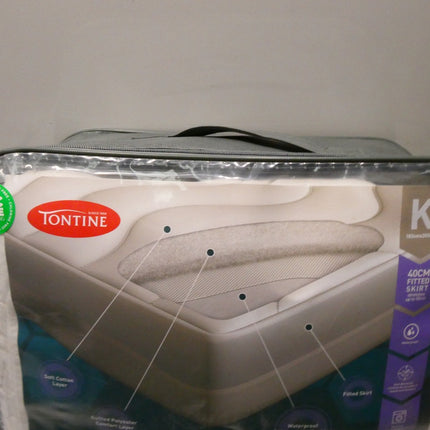 Tontine Quilted Waterproof Mattress Protector Size King , 183 x 203cm