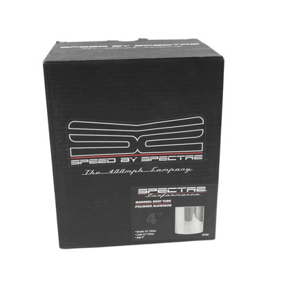 Spectre Performance 9709 4" Straight Aluminum Intake Tube,Silver