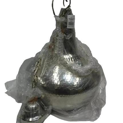 Home & Giftware Lunar Large Silver Iron Pendant VE26