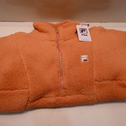 FILA Women's Monika Quarter Zip, Mahogany Rose, X-Small