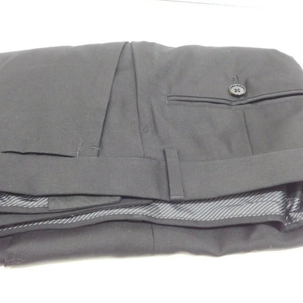 Calvin Klein Men's ACXST600 Super Slim Fit Wool Blend Suit Pant, Black - 76 Regu