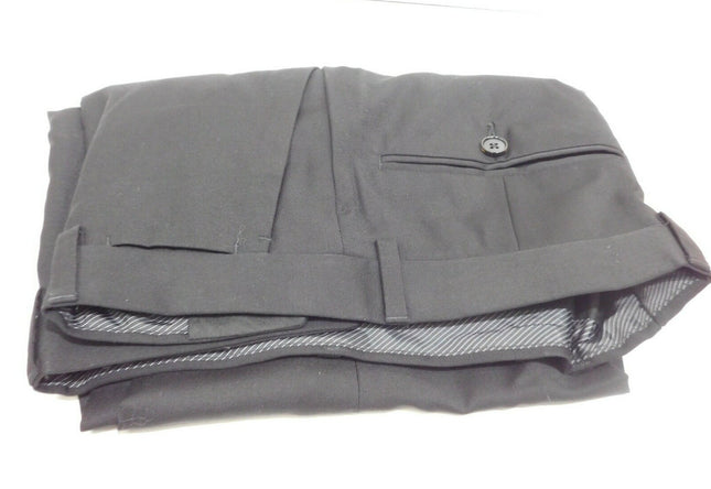 Calvin Klein Men's ACXST600 Super Slim Fit Wool Blend Suit Pant, Black - 76 Regu