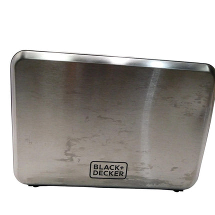 Black + Decker BD4250 Toaster 4 Slice, Stainless Steel