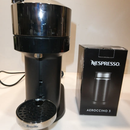 Breville Nespresso Vertuo Next Deluxe Coffee Machine by Breville Bundle with Aer