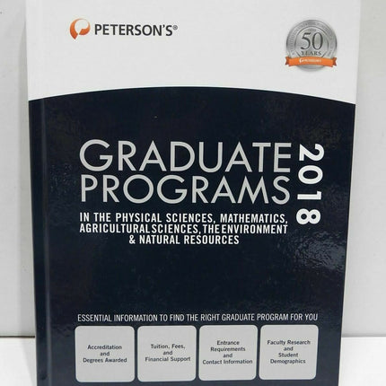 Graduate Programs in the Physical Sciences, Mathematics, Agricultural Sciences, 