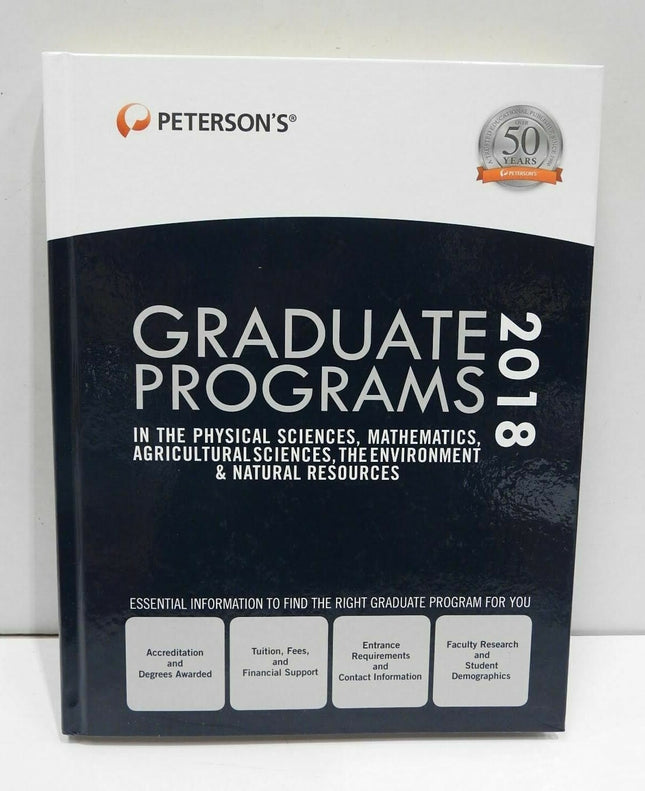 Graduate Programs in the Physical Sciences, Mathematics, Agricultural Sciences, 