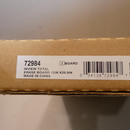 Quartet Inview Custom Whiteboard, 20.5 x 12 Inches.5 Inch Graphite Frame (72984)