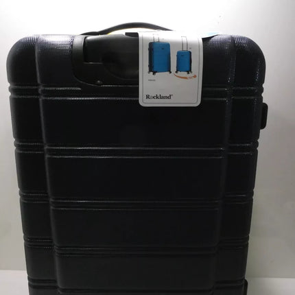 Rockland Melbourne Hardside Expandable Spinner Wheel Luggage, Navy, 2-Piece Set