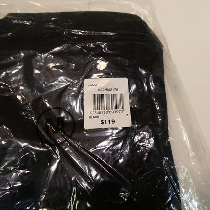 Abelard Men's 4 Way Stretch Poplin Slim Fit Dress Shirt, Black, M