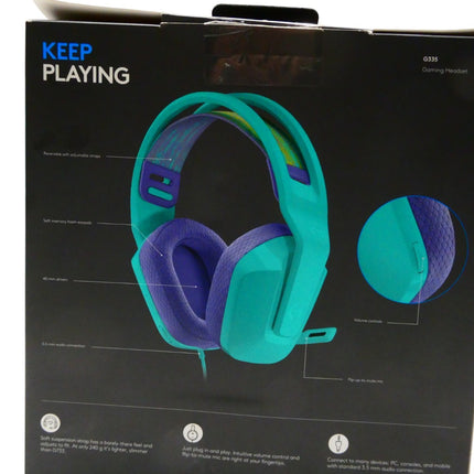 Logitech G335 Wired Gaming Headset - Mint