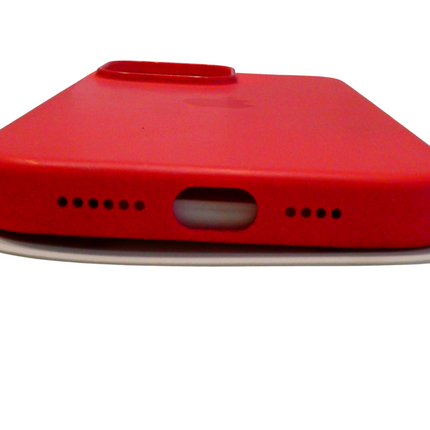 Apple iPhone 15 Pro Max Silicone Case with MagSafe - Red​​​​​​​