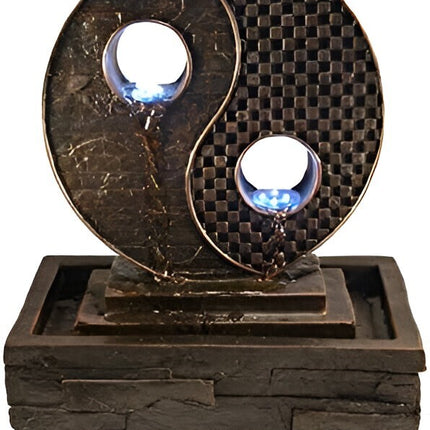 Ewaterfeatures EWF3150031 Yin Yang Patio Dark/Black