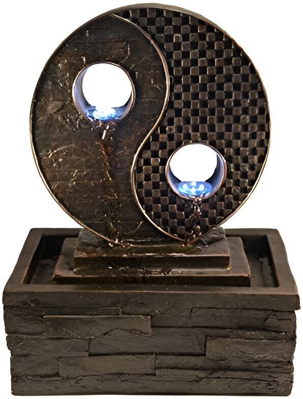 Ewaterfeatures EWF3150031 Yin Yang Patio Dark/Black