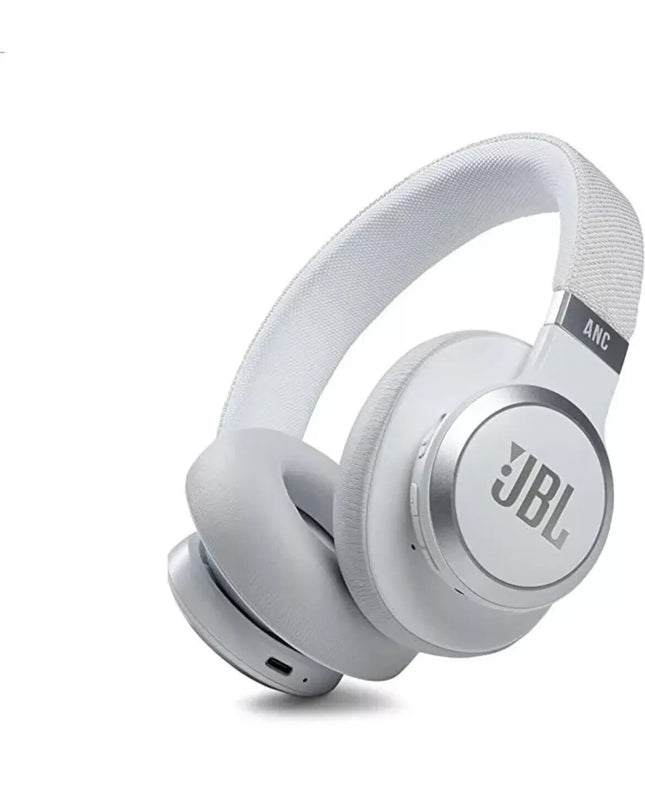 JBL Live 660NC Wireless Bluetooth Over-ear Noise-cancelling Headphones - White