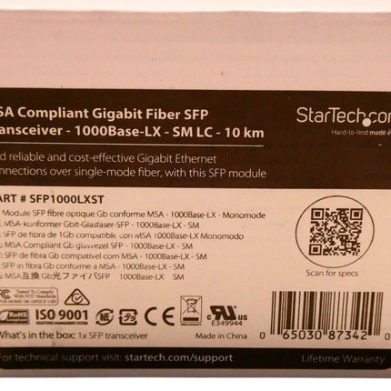 StarTech.com SFP1000LXST 1000BASE-LX MSA Compliant SFP Module - LC Connector