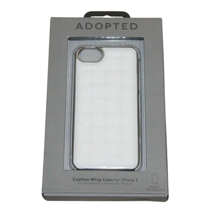 Adopted Cushion Wrap Case for iPhone 5 - White/ Silver