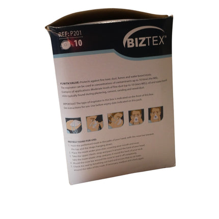 Portwest P201 Disposable FFP2 Respirator Face Mask (Pack of 10) White