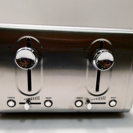 Black + Decker BD4250 Toaster 4 Slice, Stainless Steel