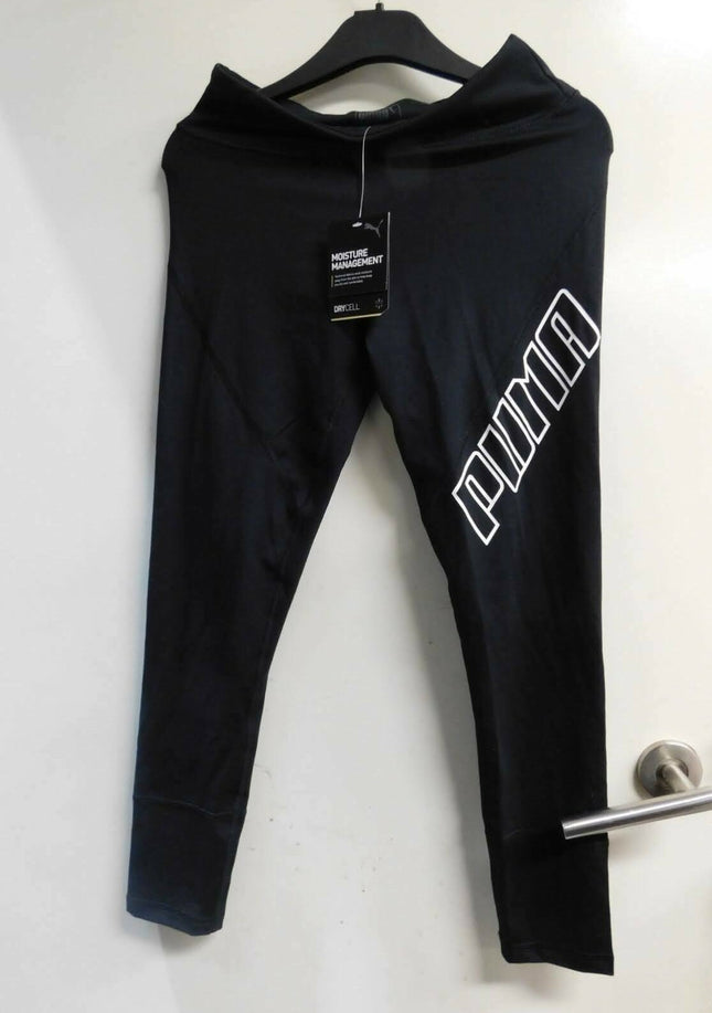 PUMA Women's Yogini Logo 7/8 Tight, Puma Black, Size - S