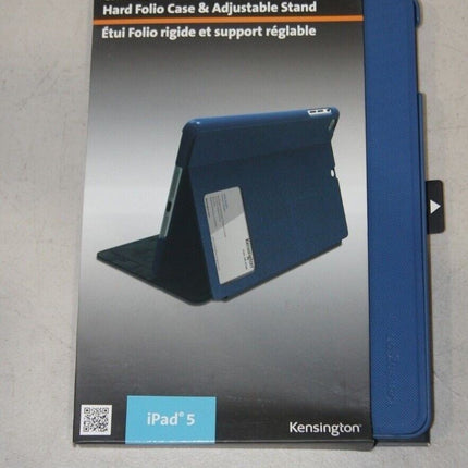 Kensington Comercio Hard Folio Case & Adjustable Stand for iPad Air - Denim Blue