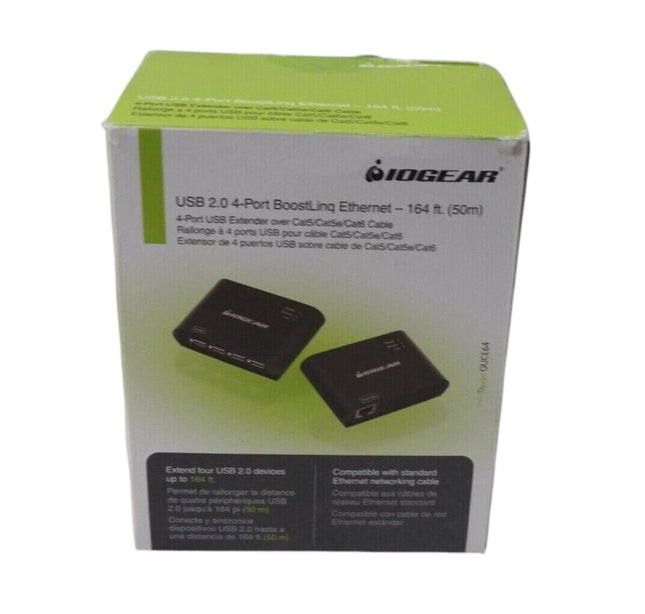 IOGEAR USB 2.0 4-Port BoostLinq Ethernet Kit GUCE64