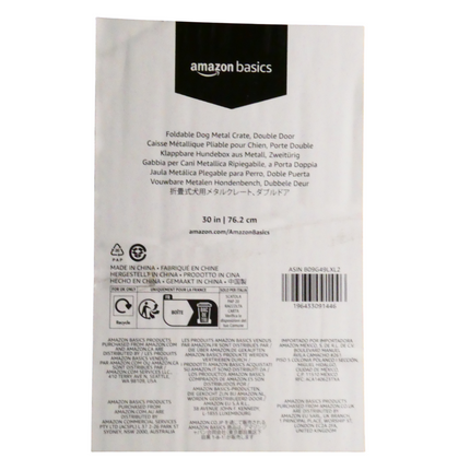 Amazon Basics Foldable Metal Pet Dog Exercise Fence Pen With Door Gate - 150 x 1