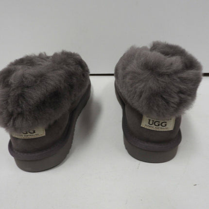UGG Unisex Double Face Sheepskin Home Slipper OB004, Grey - US 7M/9L