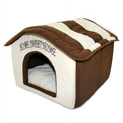 Best Pet Supplies Portable Indoor Pet House, Cream 16" x 16" x 14"